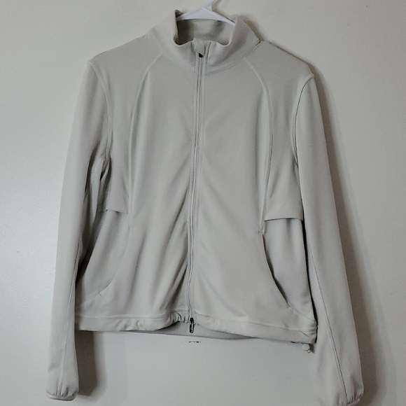 Lululemon Ventilating UV Protection Running Jacket Size 8 Full Zip Bone Womens - Picture 1 of 14